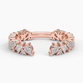 Olivetta Lab Diamond Open Ring in 14K Rose Gold