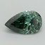 1.10 Ct. Fancy Vivid Green Pear Lab Grown Diamond