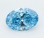 2.09 Ct. Fancy Vivid  Blue Oval Lab Grown Diamond