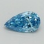 1.09 Ct. Fancy Vivid Blue Pear Lab Grown Diamond