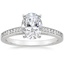 18K White Gold Starlight Channel Set Diamond Ring, smalltop view