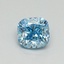 0.50 Ct. Fancy Vivid Malibu Blue Cushion Lab Grown Diamond