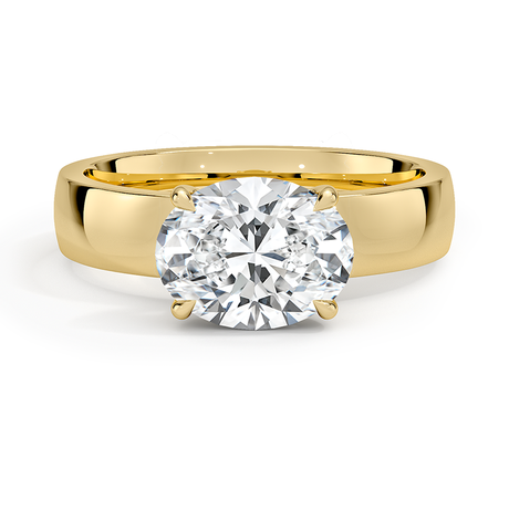 18K Yellow Gold Peyton East-West Solitaire Ring