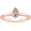 14K Rose Gold Esme 1.8mm Ring, smalltop view