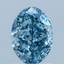 1.61 Ct. Fancy Vivid Blue Oval Lab Grown Diamond