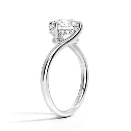 Platinum Atelier Hidden Halo Diamond Ring