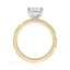 Mixed Metal Baguette and Round Diamond Ring, smallview