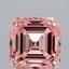 2.20 Ct. Fancy Vivid Pink Asscher Lab Grown Diamond