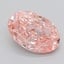 4.05 Ct. Fancy Pink Oval Lab Grown Diamond