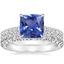 18K White Gold Sienna Diamond Ring (2/5 ct. tw.) with Luxe Sienna Diamond Ring (5/8 ct. tw.)