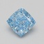 1.61 Ct. Fancy Vivid Blue Cushion Lab Grown Diamond