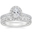 Platinum Sienna Halo Diamond Ring with Anthology Diamond Ring (2/3 ct. tw.)