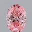 1.64 Ct. Fancy Vivid Pink Oval Lab Grown Diamond