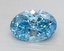 1.06 Ct. Fancy Vivid Blue Oval Lab Grown Diamond