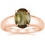 14K Rose Gold Adrian Solitaire Ring, smalltop view