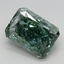 4.27 Ct. Fancy Vivid Green Radiant Lab Grown Diamond