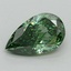 1.05 Ct. Fancy Vivid Green Pear Lab Grown Diamond