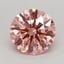 0.78 Ct. Fancy Vivid Pink Round Lab Grown Diamond