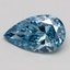 1.08 Ct. Fancy Vivid Blue Pear Lab Grown Diamond