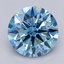 1.52 Ct. Fancy Vivid  Blue Round Lab Grown Diamond