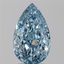 2.05 Ct. Fancy Vivid Blue Pear Lab Grown Diamond