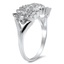The Lael Ring, smalltop view on a hand