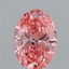 2.02 Ct. Fancy Vivid Pink Oval Lab Grown Diamond
