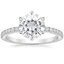 Platinum Bliss Six-Prong Diamond Ring (1/6 ct. tw.), smalltop view