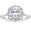 Platinum Coralie Diamond Ring, smalltop view