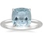 18K White Gold Petal 1.5mm Diamond Ring, smalltop view