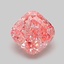 1.04 Ct. Fancy Vivid Pink Cushion Lab Grown Diamond