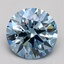 1.53 Ct. Fancy Intense Blue Round Lab Grown Diamond