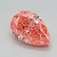 2.06 Ct. Fancy Vivid Pink Pear Lab Grown Diamond
