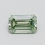 0.54 Ct. Fancy Intense Green Emerald Lab Grown Diamond