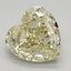 3.35 Ct. Fancy Light Yellow Heart Lab Grown Diamond