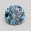 1.54 Ct. Fancy Vivid Blue Round Lab Grown Diamond
