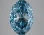 6.04 Ct. Fancy Vivid Blue Oval Lab Grown Diamond