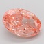 11.07 Ct. Fancy Vivid Pink Oval Lab Grown Diamond