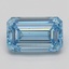 1.36 Ct. Fancy Intense Blue Emerald Lab Grown Diamond