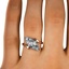 The Ridley Ring, smallzoomed in top view on a hand