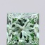 0.79 Ct. Fancy Vivid Green Princess Lab Grown Diamond