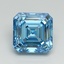 10.44 Ct. Fancy Vivid Blue Asscher Lab Grown Diamond