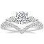 18K White Gold Luxe Cometa Diamond Ring (1/3 ct. tw.) with Elongated Luxe Flair Diamond Ring
