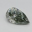 0.79 Ct. Fancy Intense Green Pear Lab Grown Diamond