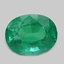 9.0x7.1mm  Green  Oval   Emerald