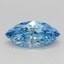 0.67 Ct. Fancy Vivid Blue Marquise Lab Grown Diamond