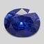 9.1x7.2mm  Blue  Oval   Sapphire