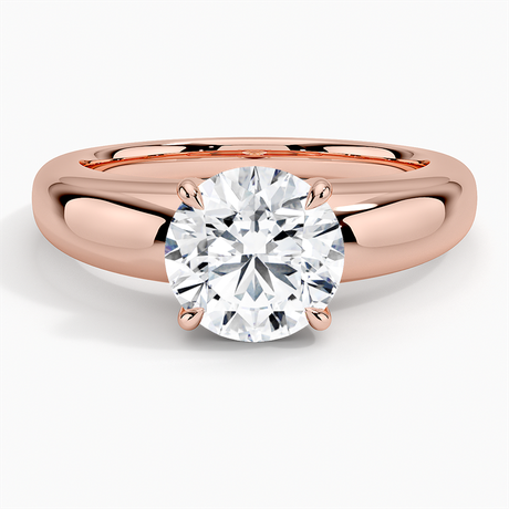 14K Rose Gold Adrian Solitaire Ring