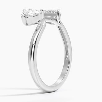 Half Moon Diamond Trio Stacking Ring (1 ct. tw.) in 18K White Gold