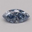 0.56 Ct. Fancy Vivid Blue Marquise Lab Grown Diamond